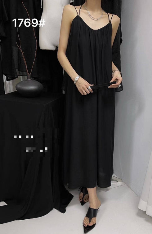 Summer Ladies Spaghetti Strap Halter Neck Long Maxi Dress